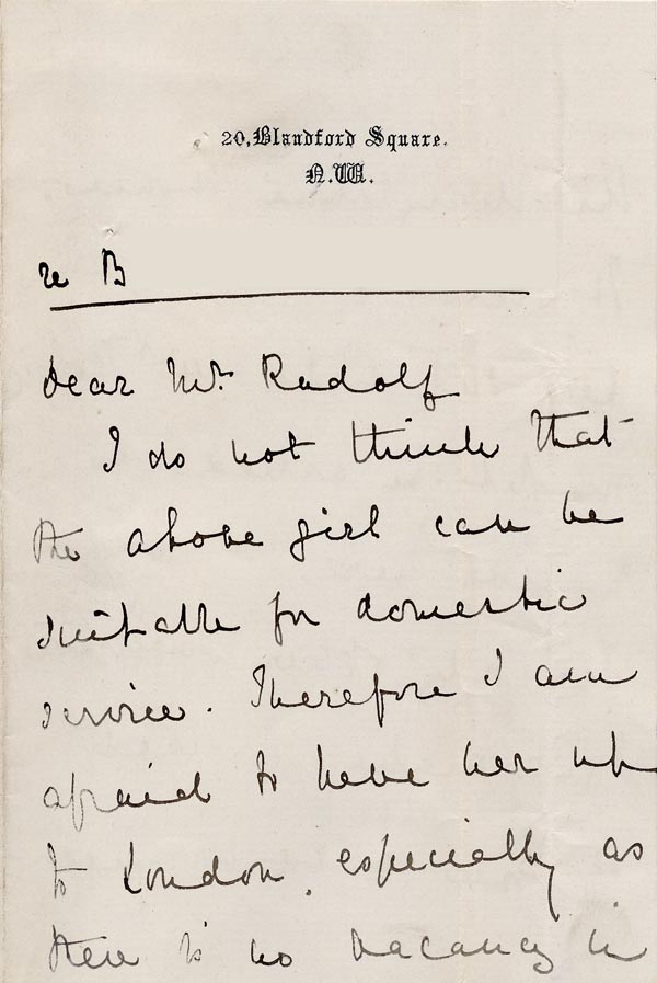 Large size image of Case 1047 4. Letter from A. L. Lee c. 1887 
 page 1