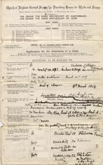 Image of Case 1047 1. Application to Waifs and Strays' Society  2 June 1887
 page 1