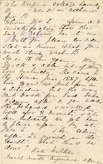 Image of Case 1047 11. Letter from Miss Gittens, Industrial Home, Fareham  18 May 1890   
 page 2