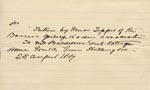 Image of Case 1106 6. Note concerning M. being taken to Gould's Green Cottage Home 25 August 1887
 page 1