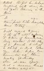 Image of Case 1106 14. Excerpt of letter from Girls Industrial Home, Fareham 20 September 1893
 page 2