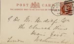 Image of Case 1106 15. Postcard from Girls Industrial Home, Fareham 14 February 1894
 page 1