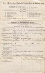Image of Case 1109 1. Application to the Waifs and Strays' Society 29 July 1887
 page 1