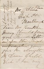 Image of Case 1109 2. Letter from E. to Mrs B., Frome home c.1887
 page 1