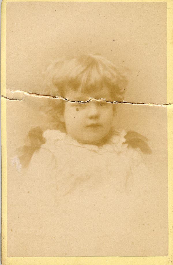 Large size image of Case 1214 2. Photograph of A. aged about 2 years c. 1887
 page 1