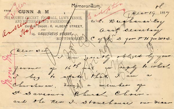 Large size image of Case 1214 4. Letter seeking a child to adopt 19 December 1887
 page 1