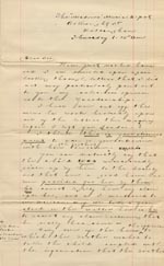 Image of Case 1214 16. Letter from adoptive father  c. 23 August 1888
 page 1
