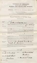 Image of Case 1265 7. Form of Undertaking by the Foster Parent 22 March 1889
 page 1