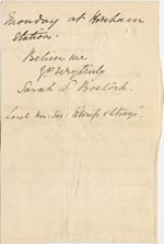 Image of Case 1265 8. Letter from Mrs Bostock 22 March 1889
 page 2
