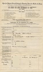 Image of Case 1269 1. Application to Waifs and Strays' Society 17 March 1888
 page 1