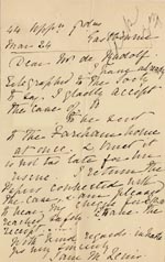 Image of Case 1269 3. Letter from Iain M Levir 24 March c.1890
 page 1