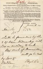 Image of Case 1269 9. Letter from Fareham 2 June 1891
 page 1