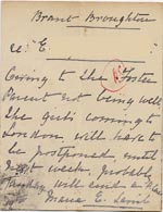 Image of Case 1294 22. Postcard from Miss Lamb, Guildford Home to Revd Edward Rudolf  19 April 1898
 page 2
