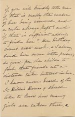 Image of Case 1294 23. Letter from Mrs Bere to Revd Edward Rudolf  29 April 1898
 page 2