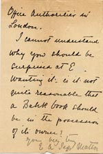 Image of Case 1294 24. Letter from Mr Walton to Miss Jenkins  5 March 1900
 page 2
