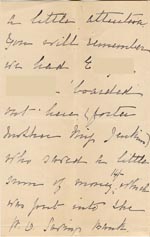 Image of Case 1294 25. Letter from Miss Lamb, Guildford Home to Mr Hunt  6 March 1900
 page 2