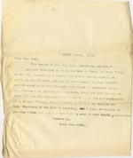 Image of Case 1294 27. Letter from Revd Edward Rudolf to Miss Lamb, Guildford Home  13 March 1900
 page 1
