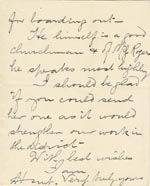 Image of Case 1294 32. Letter from Mr Hunt to Revd Edward Rudolf  nd
 page 2
