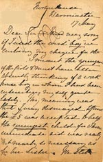 Image of Case 1372 5. Letter from Norton House, Warminster 17 May 1888
 page 1