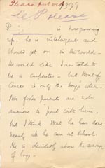 Image of Case 1399 9. Note (anonymous) c. May 1893
 page 1