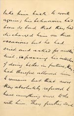 Image of Case 1399 14. Letter from Jersey Home for Working Lads 15 August 1893
 page 2