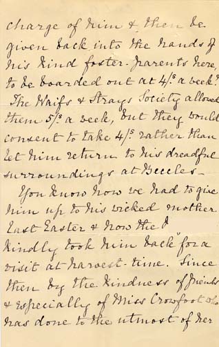 Large size image of Case 2258 10. Letter from Miss Fell 13 February 1893
 page 2