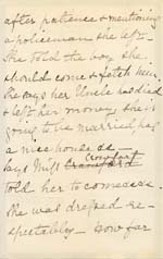 Image of Case 2258 4. Letter from Miss Cholmeley 15 March 1892
 page 2