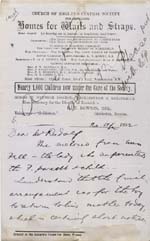 Image of Case 2258 8. Letter from Beccles, Suffolk 20 April 1892
 page 1