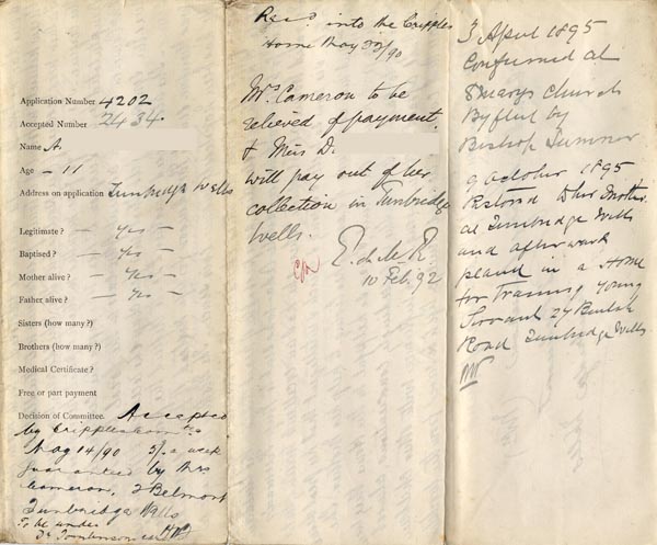 Large size image of Case 2434 1. Application to Waifs and Strays' Society 26 April 1890
 page 4