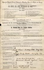 Image of Case 2434 1. Application to Waifs and Strays' Society 26 April 1890
 page 1