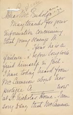 Image of Case 2434 7. Letter from Miss D. 1 January 1893
 page 1