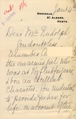 Image of Case 2434 12. Letter from Miss D. 4 January 1905
 page 1
