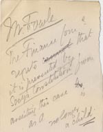 Image of Case 2434 17. Note to Mr Fowle c. January 1905
 page 1