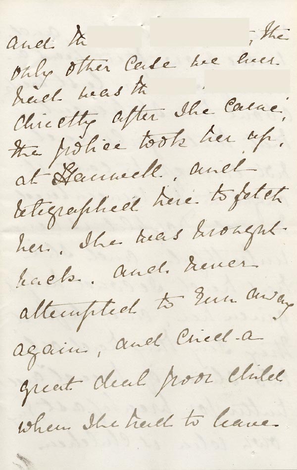 Large size image of Case 2716 11. Letter from Mrs Fenton 25 February 1891
 page 3