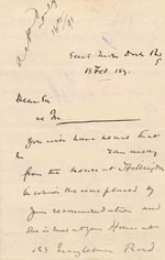 Image of Case 2716 6. Letter from Revd Adderley 13 February 1891
 page 1