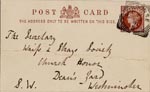 Image of Case 2835 4. Postcard from A.C. Lacy  9 June 1891
 page 1