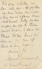 Image of Case 3271 3. Letter from Mr Drummond to Edward Rudolf  31 August 1892
 page 2