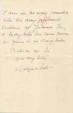 Image of Case 3271 12. Letter from F's employer, Miss G. Scott to Edward Rudolf  c. 22 January 1907
 page 2