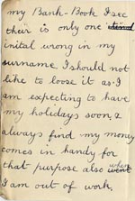 Image of Case 3271 53. Letter from F. to Edward Rudolf  28 July 1913
 page 2