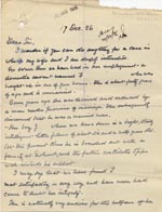 Image of Case 3271 58. Letter from F's employer  17 December 1926
 page 1