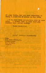 Image of Case 3271 65. Letter to F.  11 March 1941
 page 2