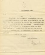 Image of Case 3303 14. Letter from Revd Edward Rudolf to G's uncle 6 December 1902
 page 1