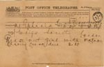 Image of Case 3574 2. Telegraph to Waifs Society 25 March 1893
 page 1