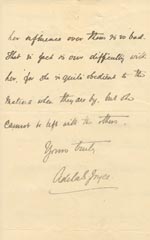 Image of Case 3574 4. Letter from the Vicarage at Harrow 27 April 1896
 page 2