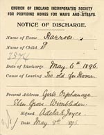 Image of Case 3574 5. Notice of Discharge from Harrow 8 May 1896
 page 2