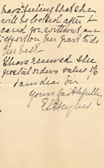 Image of Case 3574 12. Letter from Connaught House 17 June 1896
 page 3