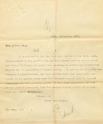 Image of Case 3583 8. Copy of letter from Edward Rudolf to Henry Vaughan 25 September 1900
 page 1