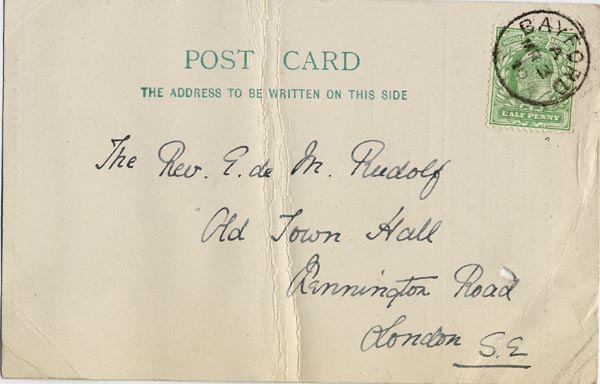 Large size image of Case 3622 19. Postcard from Tattenhall Home 3 March 1910
 page 1