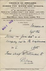 Image of Case 3622 19. Postcard from Tattenhall Home 3 March 1910
 page 2