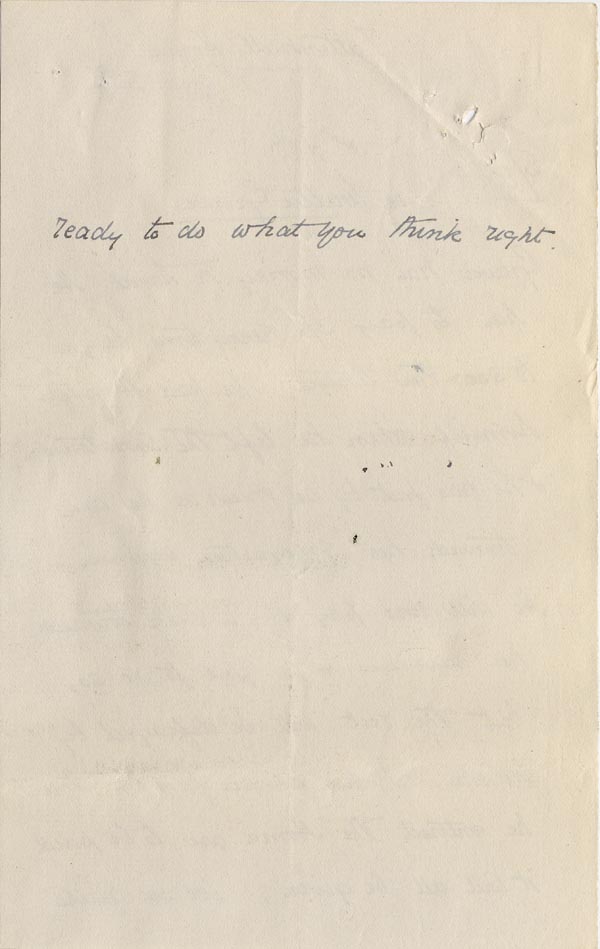 Large size image of Case 3623 16. Letter from Tattenhall Home c. 22 November 1909
 page 2